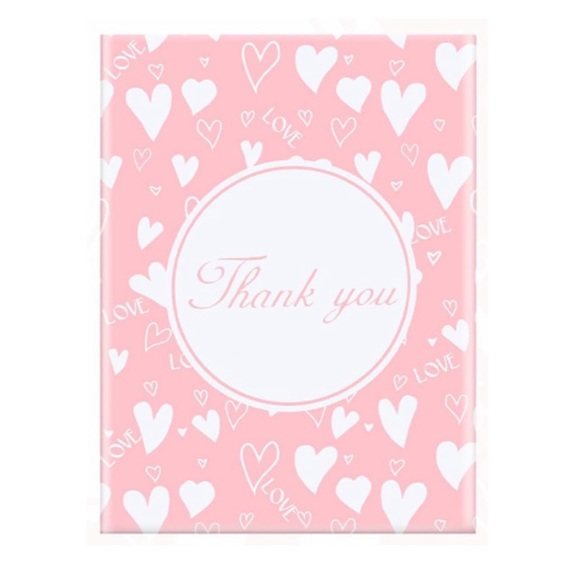 10x13” Pink Hearts PolyMailers 20 Pack - Picture 3 of 4